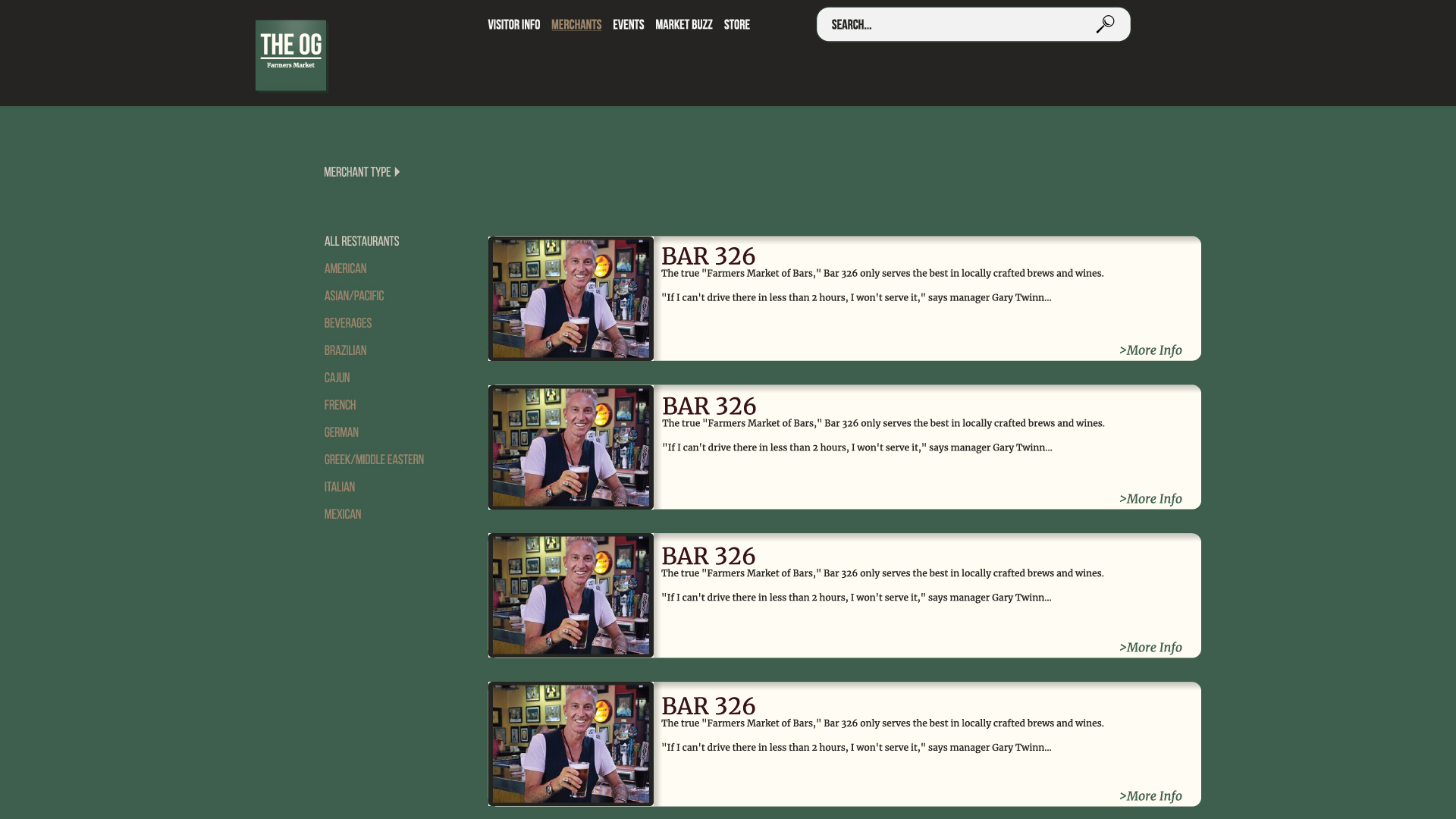 desktop merchant page