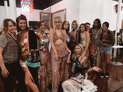 Cherry Gustafson with models