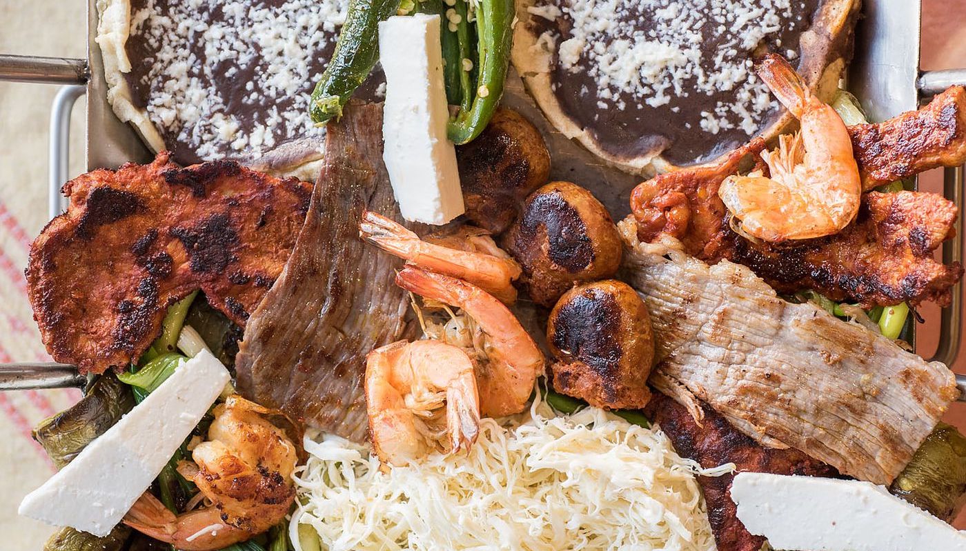 Tlayuda Surf and Turf