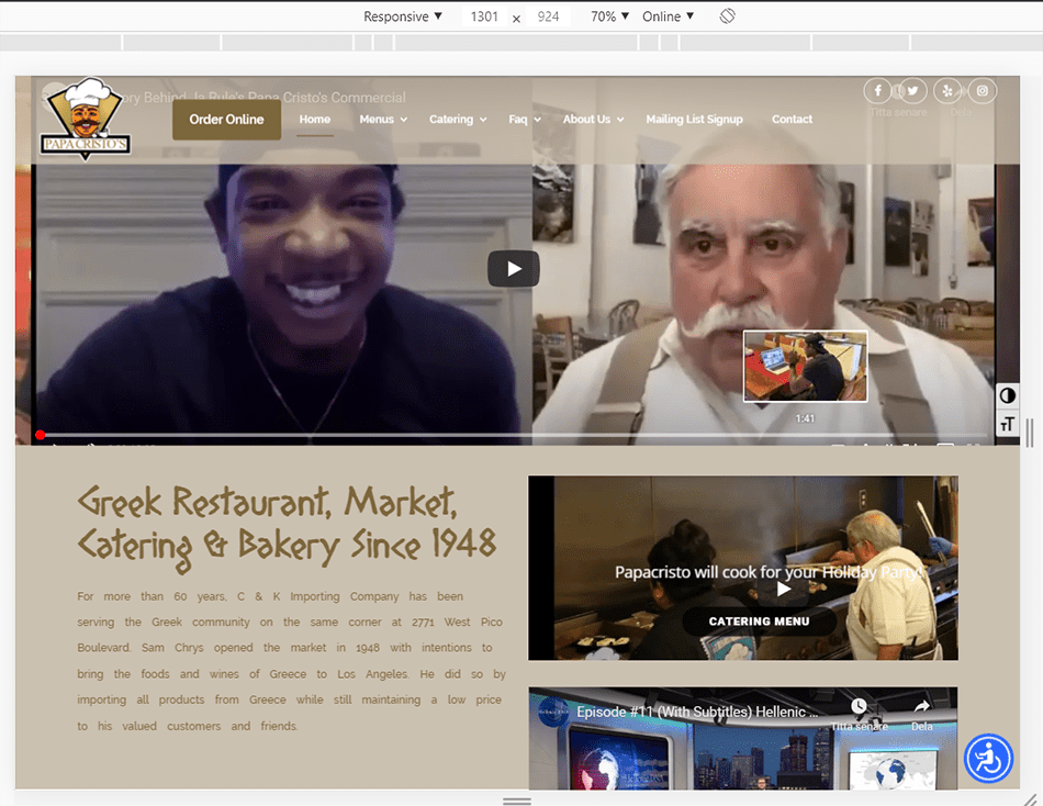 Papa Cristos Home Page