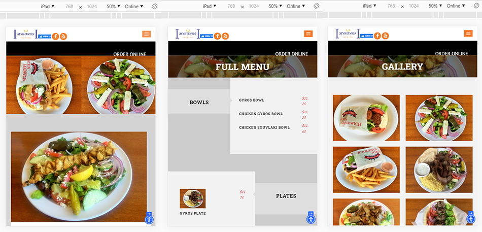 Mykonos Tablet Pages