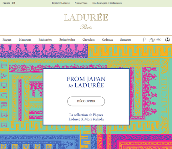laduree webpage