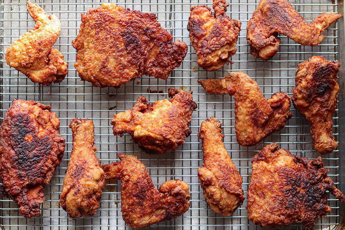 chicken on grill