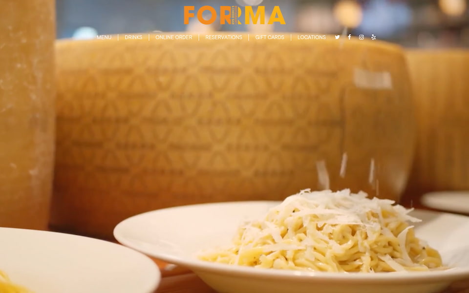 Forma home page